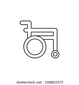icono de silla de ruedas adecuado para aplicaciones, web u otros