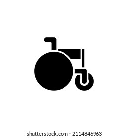 wheel chair icon vector illustration logo template for many purpose. Isolated on white background.