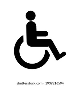 wheel chair icon.medical,care (vector illustration)