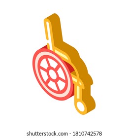 vector de icono isométrico de la silla de ruedas. señal de la silla de ruedas. ilustración de símbolo aislado