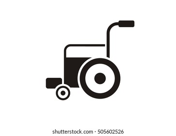 wheel chair simple icon