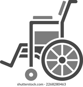 Wheel Chair vector icon. Can be used for printing, mobile and web applications.