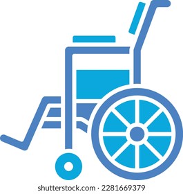 Wheel Chair vector icon. Can be used for printing, mobile and web applications.