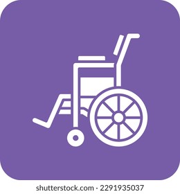 Wheel Chair vector icon. Can be used for printing, mobile and web applications.