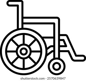 Wheel Chair vector icon. Can be used for printing, mobile and web applications.