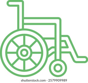 Wheel Chair vector icon. Can be used for printing, mobile and web applications.