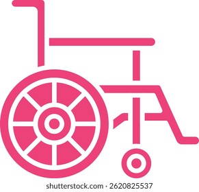 Icono de Vector de silla de ruedas. Se puede utilizar para aplicaciones de impresión, móviles y de Web.