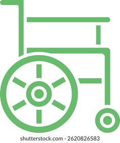 Icono de Vector de silla de ruedas. Se puede utilizar para aplicaciones de impresión, móviles y de Web.