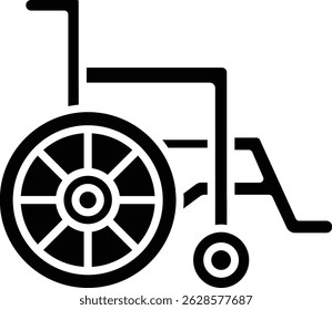 Icono de Vector de silla de ruedas. Se puede utilizar para aplicaciones de impresión, móviles y de Web.