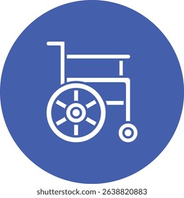 Wheel Chair vector icon. Can be used for printing, mobile and web applications.