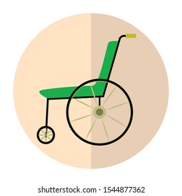wheel chair vector illustration simple clip art
