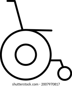 Vektorliniendesign des Radstuhls
