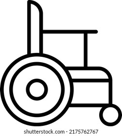 Vektorgrafik-Design des Radstuhls