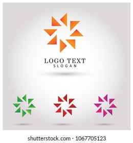 Wheel & Circle Logo. Symbol and Icon Vector Template.
