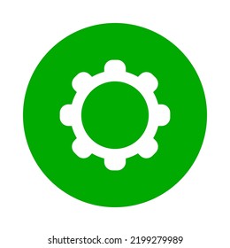 Wheel and circle on white