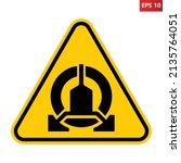 Wheel clamp warning sign. Vector illustration of yellow triangle sign with wheel lock icon inside. Do not park. Caution illegal parking will be penalized. Clamping zone symbol.