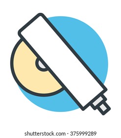 Wheel Cutter Vector Icon