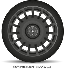 Wheel design, car wheel, car tire