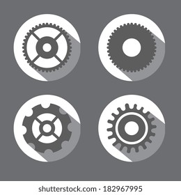 Wheel design over gray background, vector illustration.