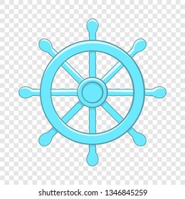 Wheel of Dharma icon in cartoon style on a background for any web design 