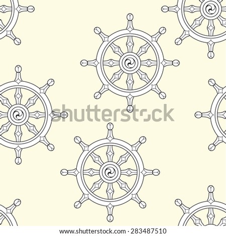 Wheel of Dharma Pattern Dharmachakra Pattern Buddhism. 