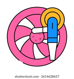 wheel disc car polishing line icon vector. wheel disc car polishing sign. isolated symbol illustration