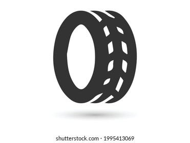Wheel discs icon, logo isolated on white background