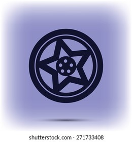 wheel disks icon