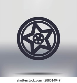 wheel disks icon
