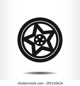 wheel disks icon