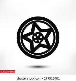 wheel disks icon