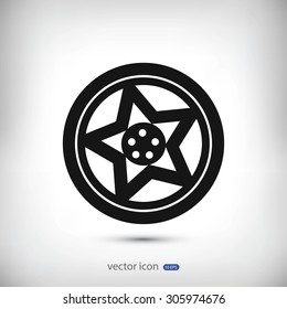 wheel disks icon
