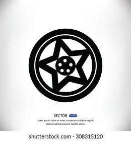 wheel disks icon