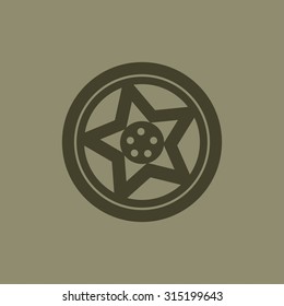 wheel disks icon