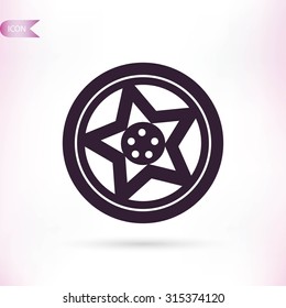 wheel disks icon