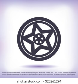 wheel disks icon