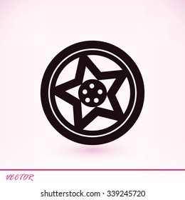 wheel disks icon