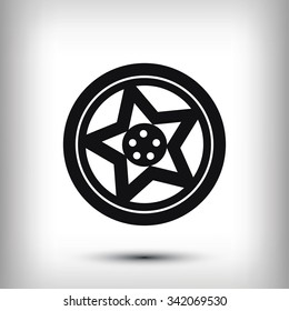 wheel disks icon