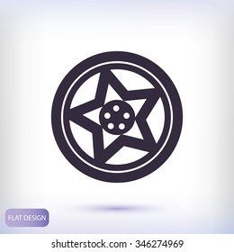 wheel disks icon