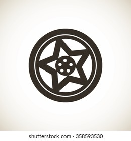 wheel disks icon