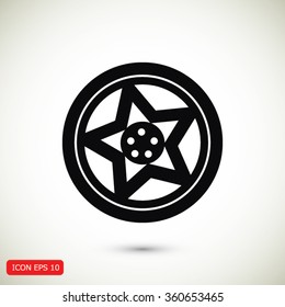 wheel disks icon