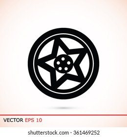 wheel disks icon