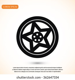 wheel disks icon