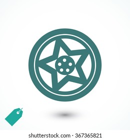 wheel disks icon