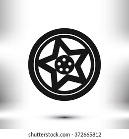 wheel disks icon