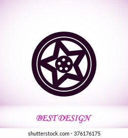 wheel disks icon