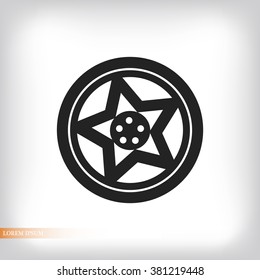 wheel disks icon