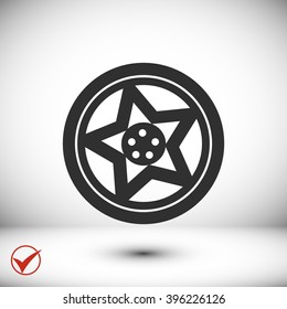 wheel disks icon
