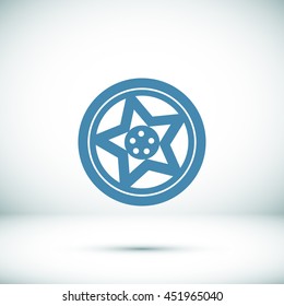 wheel disks icon