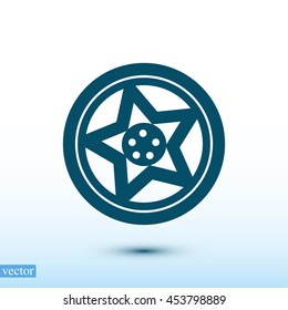 wheel disks icon